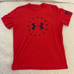 Under Armour Red Short Sleeve Tee